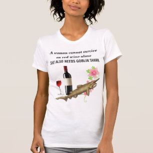 T-shirt Une femme a besoin du requin de lutin