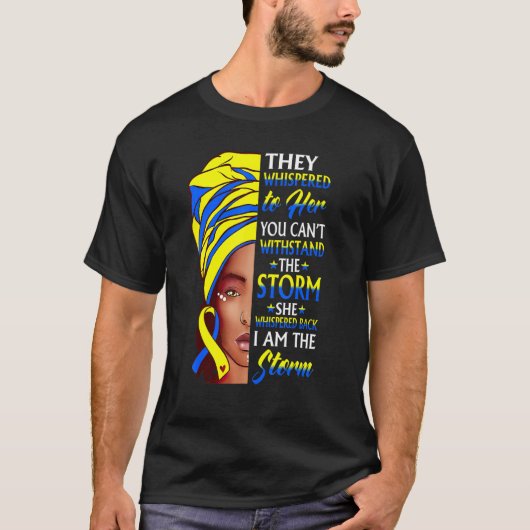 T-shirt Une femme africaine Afro I Am The Storm Dercum's D (Devant)
