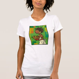 T-shirt Une femme africaine au bol de maïs