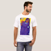 T-shirt Une femme avec un manchot, Gauguin (Devant entier)