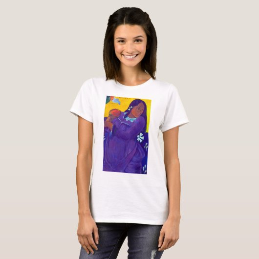 T-shirt Une femme avec un manchot, Gauguin (Devant entier)