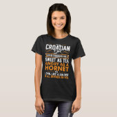 T-shirt Une Femme Croate Douce En Tea-Tshirt (Devant entier)