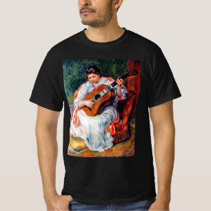 T-shirt Une femme jouant à la guitare par Pierre Renoir