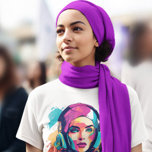 T-shirt Une femme mystérieuse, un portrait moderne de femm