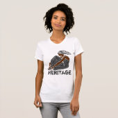 T-shirt Une femme noire enveloppée d'une tête Patrimoine a (Devant entier)