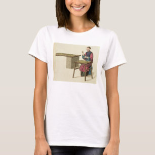 T-shirt Une femme préparant le thé, plaquent 21 'du