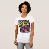T-shirt Une femme sans homme est comme un poisson sans voi (Devant entier)