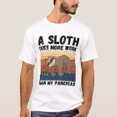 T-shirt Une Fente Fonctionne Plus Que Mes Pancréas (Devant)
