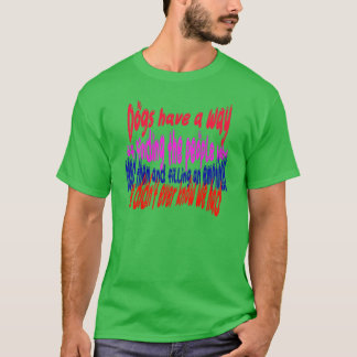 T-shirt Une fête des chiens aimés Chiens vintage drôle