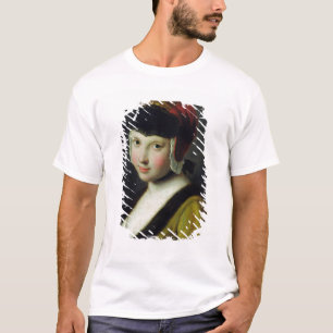 T-shirt Une fille avec un masque noir