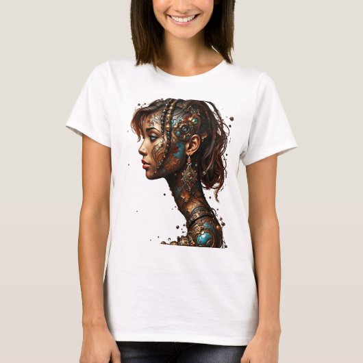 T-shirt Une fille brune (Devant)