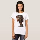 T-shirt Une fille brune (Devant entier)