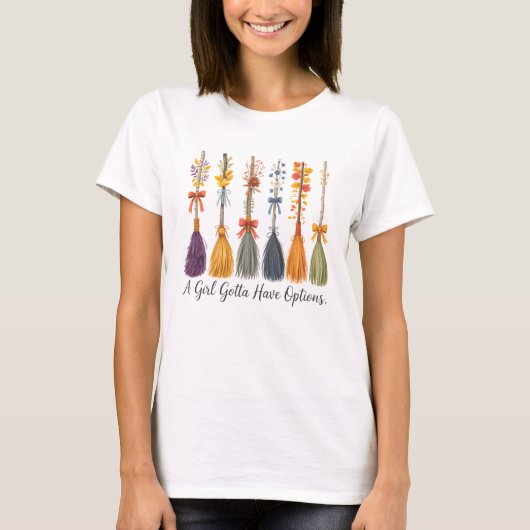 T-shirt Une Fille Doit Avoir Options Citer Conception (Devant)