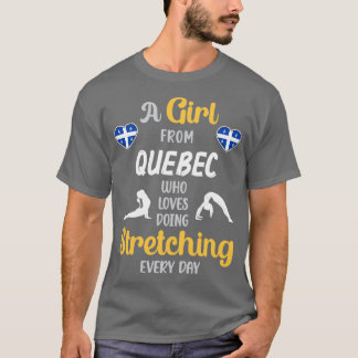 T-shirt Une Fille Du Québec Qui Aime Faire Des Étiquettes