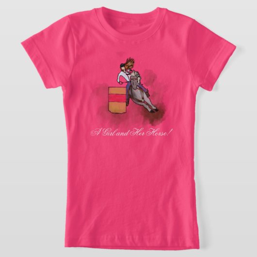 T-Shirt Une fille et son cheval ! (Poser)