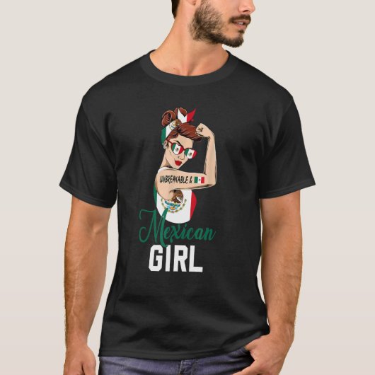 T-shirt Une fille mexicaine incassable Rosie les femmes du (Devant)