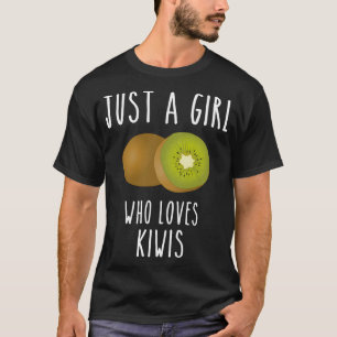 T-shirt Une fille qui aime kiwi fruits kiwi fruit fruit fr