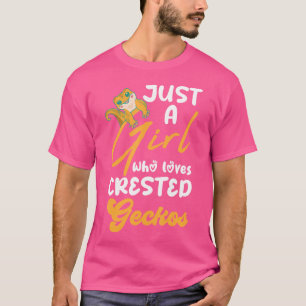 T-shirt Une Fille Qui Aime Les Geckos Plantés