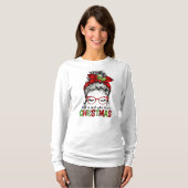 T-shirt Une fille qui aime Noël (Devant entier)