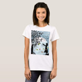 T-shirt Une Fille Qui Souhaite Sur Un Arbre (Devant entier)