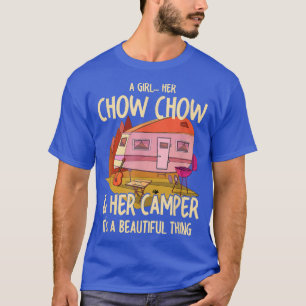 T-shirt Une fille Son Chow Chow Chow Chow et son propriéta