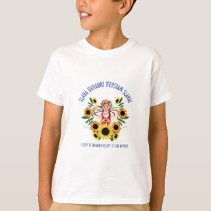T-shirt Une fille ukrainienne gloire à l'Ukraine