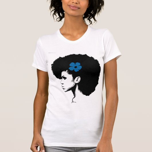 T-shirt Une Fleur Bleue (Devant)