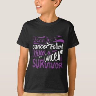T-shirt Une Fois Un Patient Cancer Maintenant Un Survivant