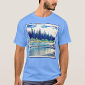T-shirt Une Forêt Sauvage Canadienne Majestueuse. Commande (Devant)