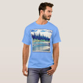 T-shirt Une Forêt Sauvage Canadienne Majestueuse. Commande (Devant entier)