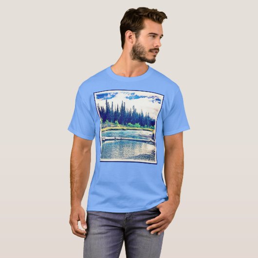 T-shirt Une Forêt Sauvage Canadienne Majestueuse. Commande (Devant entier)