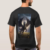 T-shirt Une galopante hybride cheval-dragon (Dos)
