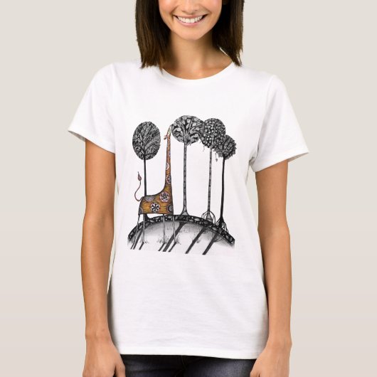 T-shirt Une girafe a appelé Kennett (Devant)