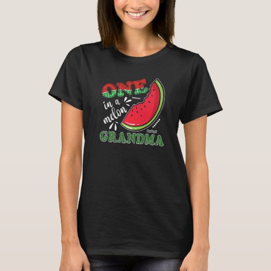 T-shirt Une grand-mère pastèque dans le melon (Devant)