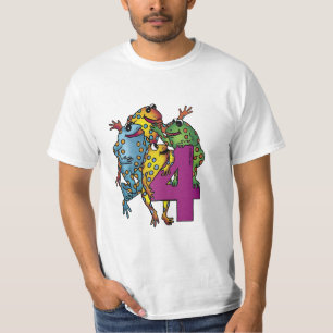 T-shirt Une grenouille pour un 4ème anniversaire