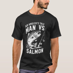 T-shirt Une histoire d'ange Man vs pêche au saumon