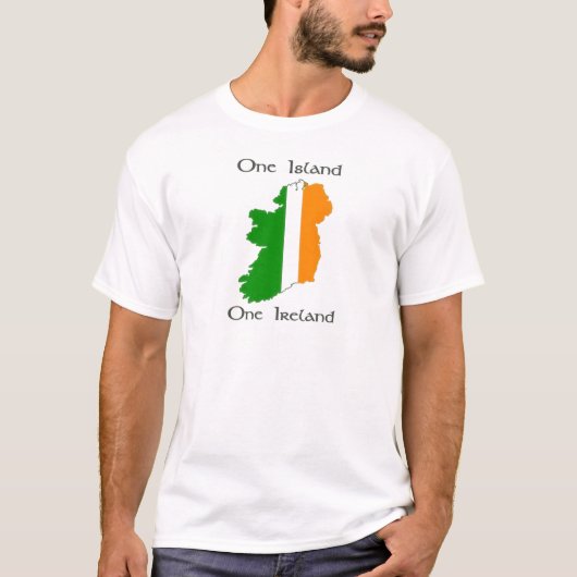 T-shirt Une île - une Irlande (Devant)