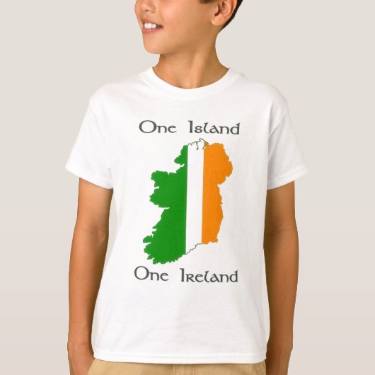 T-shirt Une île - une Irlande (Devant)