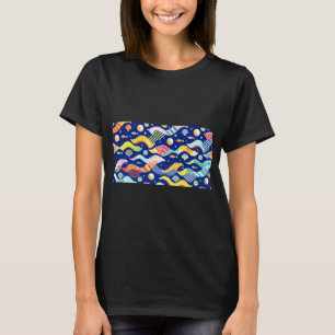 T-shirt Une illustration vibrante et colorée de créatures