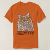 T-shirt Une image d'un chat avec un regard surpris dans un (Design devant)