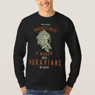 T-shirt Une Indienne Amérindienne Moravienne Jamais Inféri