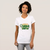 T-shirt Une infirmière chanceuse (Devant entier)