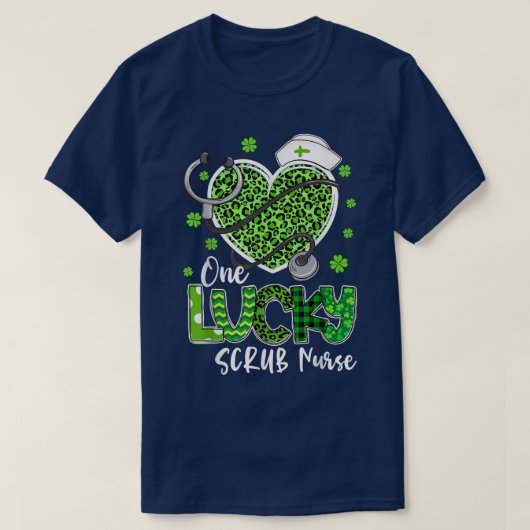 T-shirt Une infirmière chanceuse Scrub RN ICU ER Jour de l (Design devant)