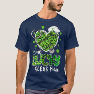 T-shirt Une infirmière chanceuse Scrub RN ICU ER Jour de l