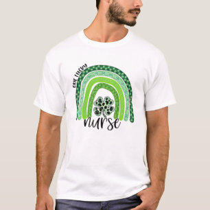 T-shirt Une infirmière chanceuse St. Patrick's Day Boho R
