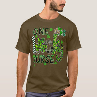 T-shirt Une infirmière chanceuse St Patrick's Day Shamrock