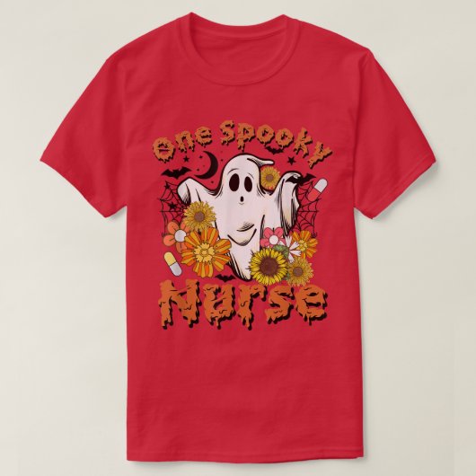 T-shirt Une infirmière Éffrayante, infirmière d'Halloween, (Design devant)