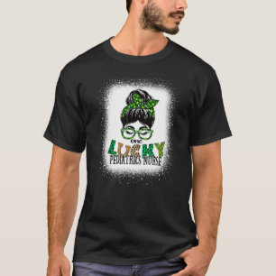 T-shirt Une infirmière en pédiatrie chanceuse St patrick b