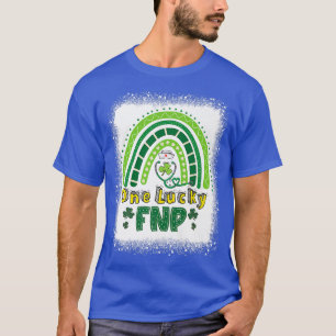 T-shirt Une infirmière Lucky Fnp Lucky Rainbow Shamrock St