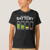 T-shirt Une introspection maladroite envers les gens Batte (Devant)